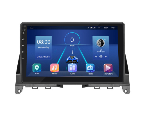 Штатная магнитола Lesko для Mercedes-Benz C-Класс III (W204) 2006-2011 экран 9" 4/32Gb 4G Wi-Fi GPS Top