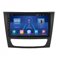 Штатная магнитола Lesko для Mercedes-Benz E-Класс III (W211, S211) 2002-2006 экран 9" 4/32Gb 4G Wi-Fi GPS Top