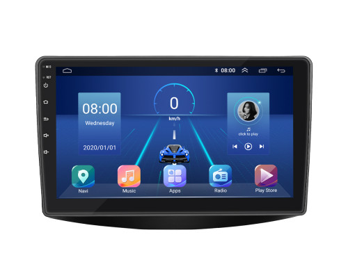 Штатная магнитола Lesko для Mitsubishi Grandis Manual A/C 2003-2011 экран 9" 4/32Gb 4G Wi-Fi GPS Top