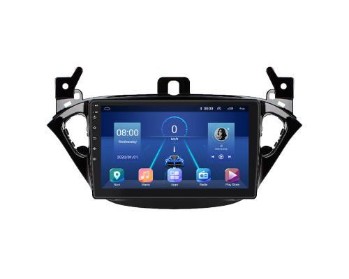 Штатная магнитола Lesko для Opel Adam I 2013-2019 экран 9" 4/32Gb 4G Wi-Fi GPS Top