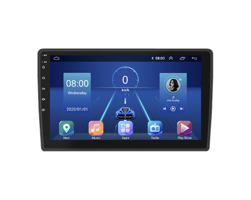 Штатная магнитола Lesko для Opel Astra H 2004-2007 экран 9" 4/32Gb 4G Wi-Fi GPS Top