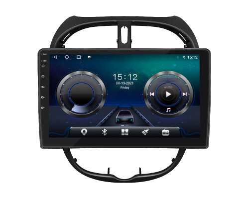 Штатная магнитола Lesko для Peugeot 206  1998-2012 экран 9" 4/32Gb 4G Wi-Fi GPS Top