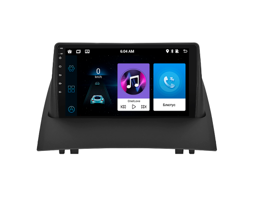 Штатная магнитола Lesko для Renault Megane II 2002-2006 экран 9" 4/32Gb 4G Wi-Fi GPS Top