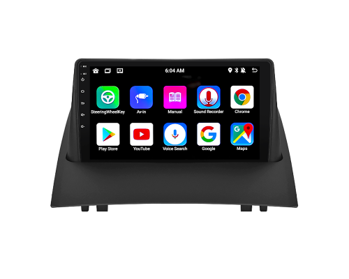 Штатная магнитола Lesko для Renault Megane II Рестайлинг 2006-2009 экран 9" 4/32Gb 4G Wi-Fi GPS Top