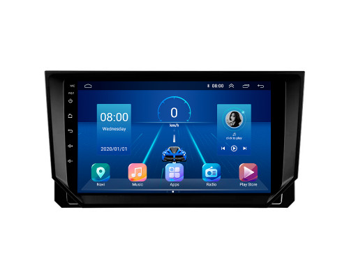 Штатная магнитола Lesko для SEAT Ibiza IV Рестайлинг 2 2015-2017 экран 9" 4/32Gb 4G Wi-Fi GPS Top