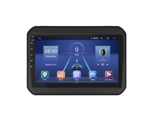 Штатная магнитола Lesko для Suzuki Ignis III 2016-2020 экран 9" 4/32Gb 4G Wi-Fi GPS Top