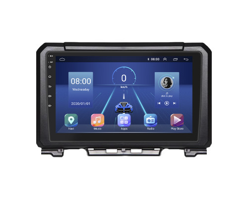 Штатная магнитола Lesko для Suzuki Jimny IV 2018-н.в. экран 9" 4/32Gb 4G Wi-Fi GPS Top