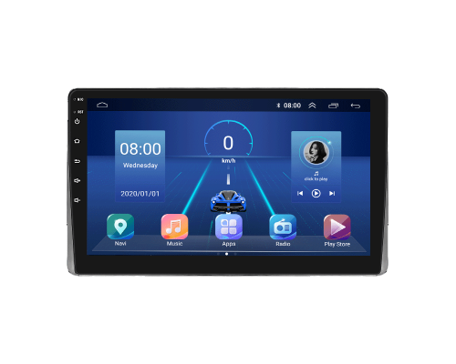 Штатная магнитола Lesko для Toyota 4Runner IV Рестайлинг 2005-2009 экран 9" 4/32Gb 4G Wi-Fi GPS Top