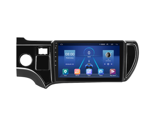 Штатная магнитола Lesko для Toyota Aqua I Рестайлинг 2 2017-2021 экран 9" 4/32Gb 4G Wi-Fi GPS Top