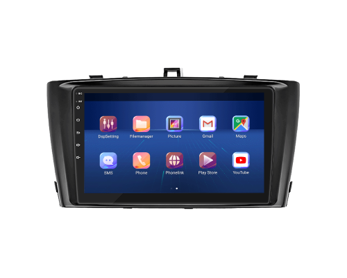 Штатная магнитола Lesko для Toyota Avensis III Рестайлинг 2011-2015 экран 9" 4/32Gb 4G Wi-Fi GPS Top