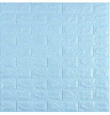 3D панель самоклеющаяся 700x770x7мм кирпич Голубой (005-7) SW-00000658