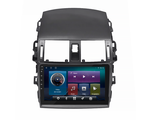 Штатная магнитола Lesko для Toyota Corolla X (E140, E150) Рестайлинг 2010-2013 экран 9" 4/32Gb 4G Wi-Fi GPS Top