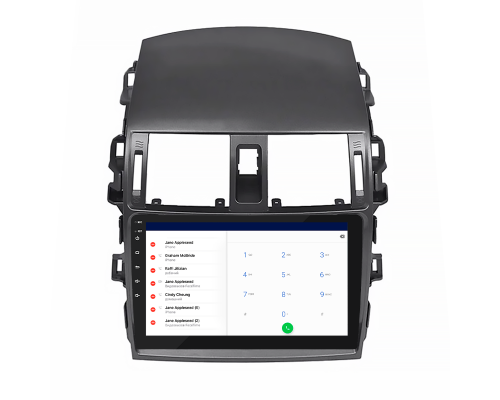 Штатная магнитола Lesko для Toyota Corolla X (E140, E150) Рестайлинг 2010-2013 экран 9" 4/32Gb 4G Wi-Fi GPS Top