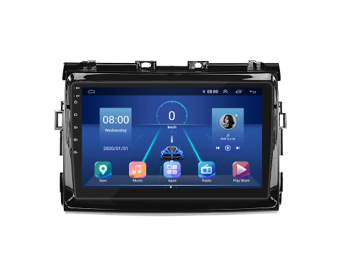 Штатная магнитола Lesko для Toyota Estima III Рестайлинг 2 2012-2016 экран 9" 4/32Gb 4G Wi-Fi GPS Top