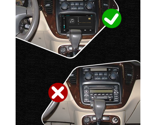 Штатная магнитола Lesko для Toyota Highlander I (U20) Рестайлинг 2003-2007 экран 9" 4/32Gb 4G Wi-Fi GPS Top