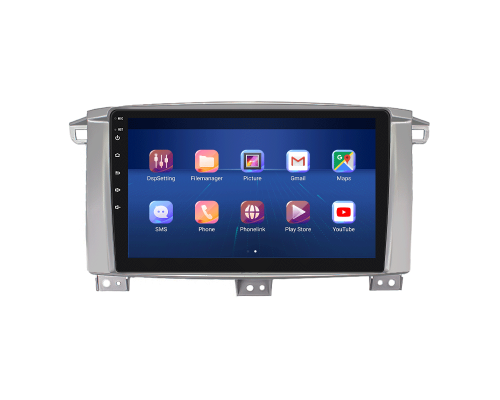 Штатная магнитола Lesko для Toyota Land Cruiser 100 Series Рестайлинг 1 2002-2005 экран 9" 4/32Gb 4G Wi-Fi GPS Top