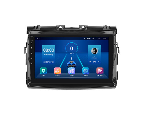 Штатная магнитола Lesko для Toyota Previa III (XR50) 2006-2019 экран 9" 4/32Gb 4G Wi-Fi GPS Top