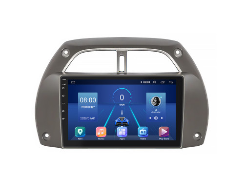 Штатная магнитола Lesko для Toyota RAV4 II (XA20) 2000-2003 экран 9" 4/32Gb 4G Wi-Fi GPS Top