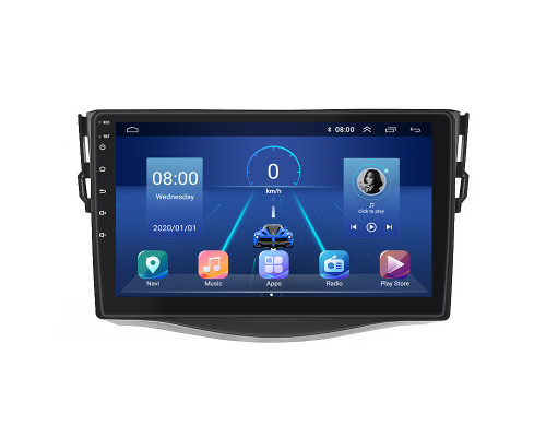 Штатная магнитола Lesko для Toyota RAV4 III (XA30) 2006-2012 экран 9" 4/32Gb 4G Wi-Fi GPS Top