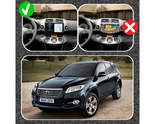 Штатная магнитола Lesko для Toyota RAV4 III (XA30) Рестайлинг 2010-2016 экран 9" 4/32Gb 4G Wi-Fi GPS Top