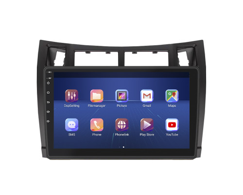 Штатная магнитола Lesko для Toyota Vitz II (XP90) 2005-2011 экран 9" 4/32Gb 4G Wi-Fi GPS Top