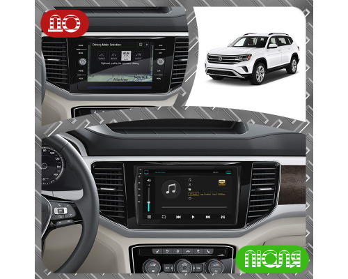 Штатная магнитола Lesko для Volkswagen Atlas I 2017-2020 экран 9" 4/32Gb 4G Wi-Fi GPS Top