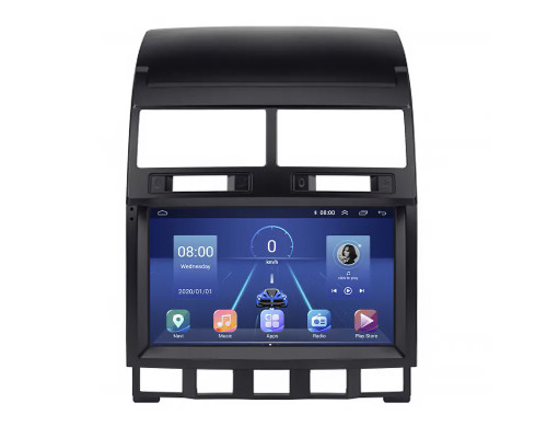 Штатная магнитола Lesko для Volkswagen Touareg I Рестайлинг 2006-2010 экран 9" 4/32Gb 4G Wi-Fi GPS Top