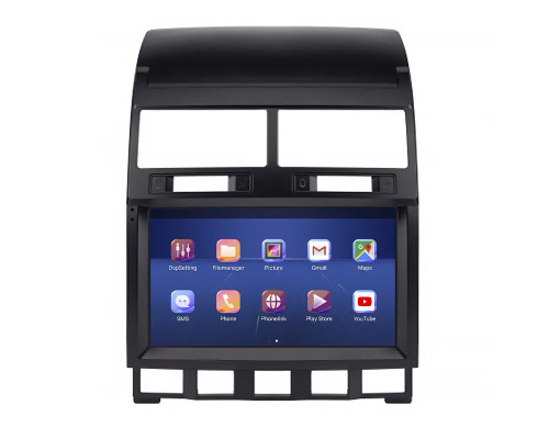 Штатная магнитола Lesko для Volkswagen Touareg I Рестайлинг 2006-2010 экран 9" 4/32Gb 4G Wi-Fi GPS Top