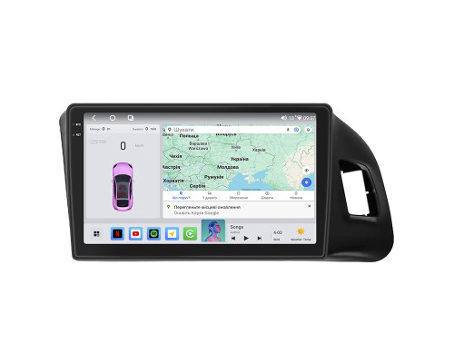 Штатная магнитола Lesko для Audi SQ5 I (8R) 2013-2017 экран 9" 4/64 QLED CarPlay 4G Wi-Fi GPS 360 Prime