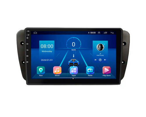 Штатная магнитола Lesko для SEAT Ibiza IV Рестайлинг 2012-2015 экран 9" 4/32Gb 4G Wi-Fi GPS Top