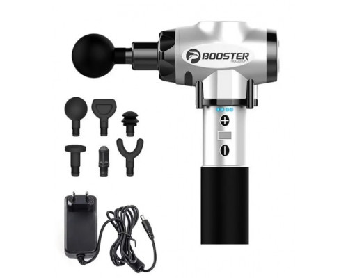 Профессиональный перкуссионный массажер для мышц Booster E (24V), ударный пистолет с металлическим корпусом