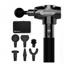 Профессиональный перкуссионный массажер для мышц Booster E (24V) Черный — ударный пистолет для снятия напряжения и боли.