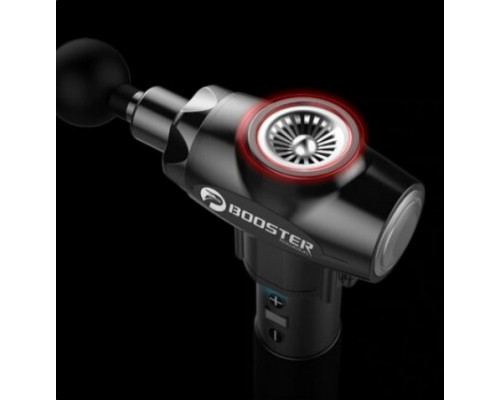 Профессиональный перкуссионный массажер для мышц Booster E (24V) Черный — ударный пистолет для снятия напряжения и боли.
