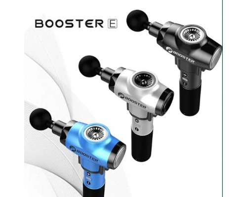 Профессиональный перкуссионный массажер для мышц Booster E (24V) Черный — ударный пистолет для снятия напряжения и боли.