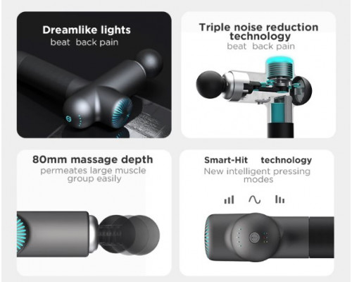 Профессиональный перкуссионный массажёр Booster Lightsaber (24v) для массажа триггерных точек.