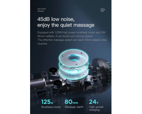 Профессиональный перкуссионный массажёр Booster Lightsaber (24v) для массажа триггерных точек.