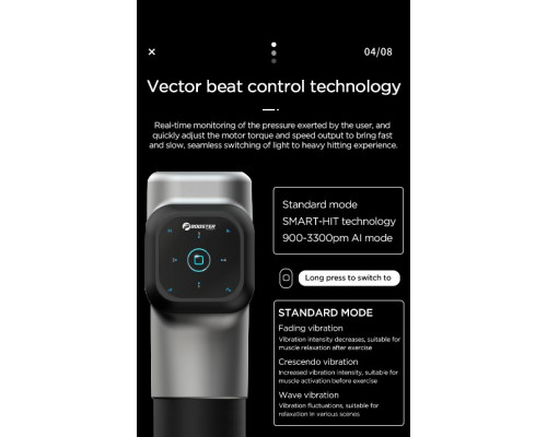 Профессиональный перкуссионный массажер Booster M2A для мышц и триггерных точек