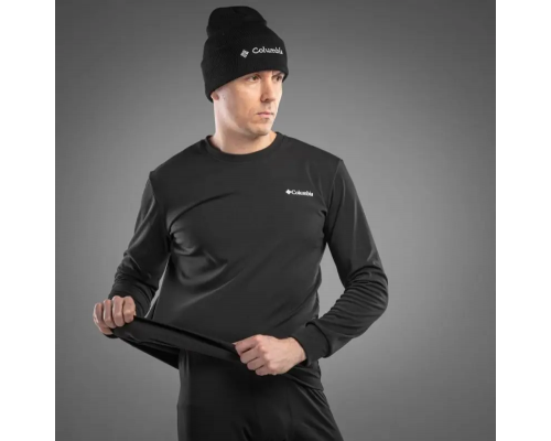 Мужское термобелье Columbia зимнее с флисом в черном цвете.  Горячие предложения 2 дня