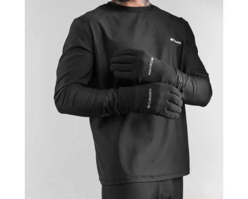 Мужское термобелье Columbia зимнее с флисом в черном цвете.  Горячие предложения 2 дня