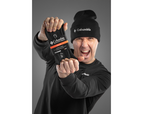 Мужское термобелье Columbia зимнее с флисом в черном цвете.  Горячие предложения 2 дня