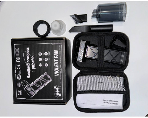 Акумуляторний ручний турбовентилятор-пилосос Fun Turbo 2 для видалення пилу з кейсом