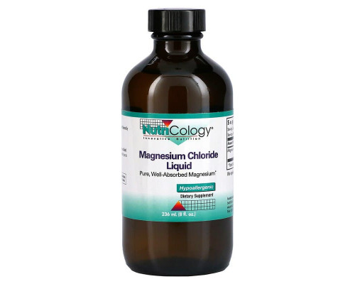Магній хлорид, Magnesium Chloride, Nutricology, рідкий, 236 мл
