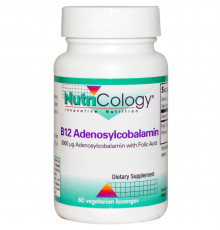 Вітамін В12 (аденозилкобаламін), Vitamin B12 Adenosylcobalamin, Nutricology, 60 вегетаріанських льодяників