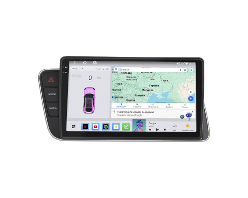 Штатная магнитола Lesko для Audi SQ5 I (8R) ver. Low 2013-2017 экран 9" 4/64 QLED CarPlay 4G Wi-Fi GPS 360 Prime