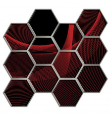 Декоративная ПВХ плитка на самоклейке 275х285х4мм Соты, цена за 1 шт. (СПП-503) SW-00000667