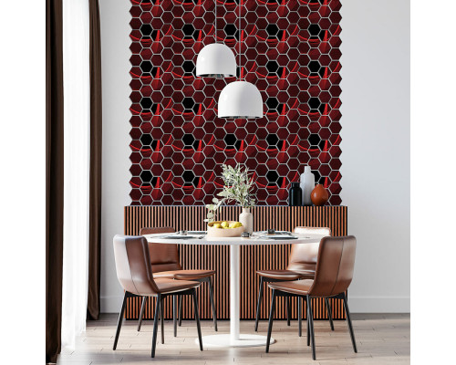 Декоративная ПВХ плитка на самоклейке 275х285х4мм Соты, цена за 1 шт. (СПП-503) SW-00000667