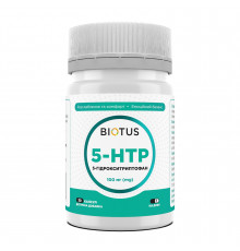 5-HTP (5-гідрокситриптофан), 5-HTP, Biotus, 30 капсул