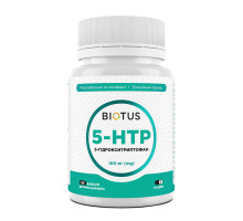 5-HTP (5-гідрокситриптофан), 5-HTP, Biotus, 100 мг, 60 капсул