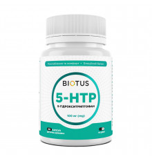 5-HTP (5-гідрокситриптофан), 5-HTP, Biotus, 100 мг, 60 капсул