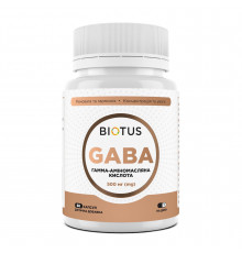 ГАМК (гамма-аміномасляна кислота), GABA, Biotus, 60 капсул